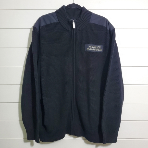 Harley-Davidson Men's Willie G Skull Sweater Black Size 2XL